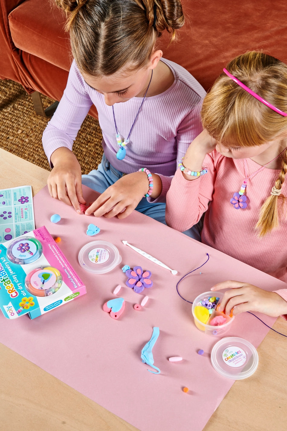 Creatibles Air Dry Clay Jewelry Kit (Blissful Bloom)