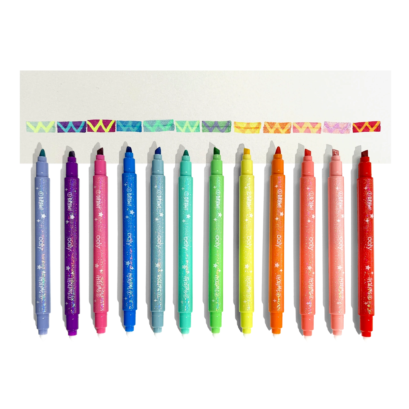 SWITCH-EROO Sparkle Glittery Color Changing Markers