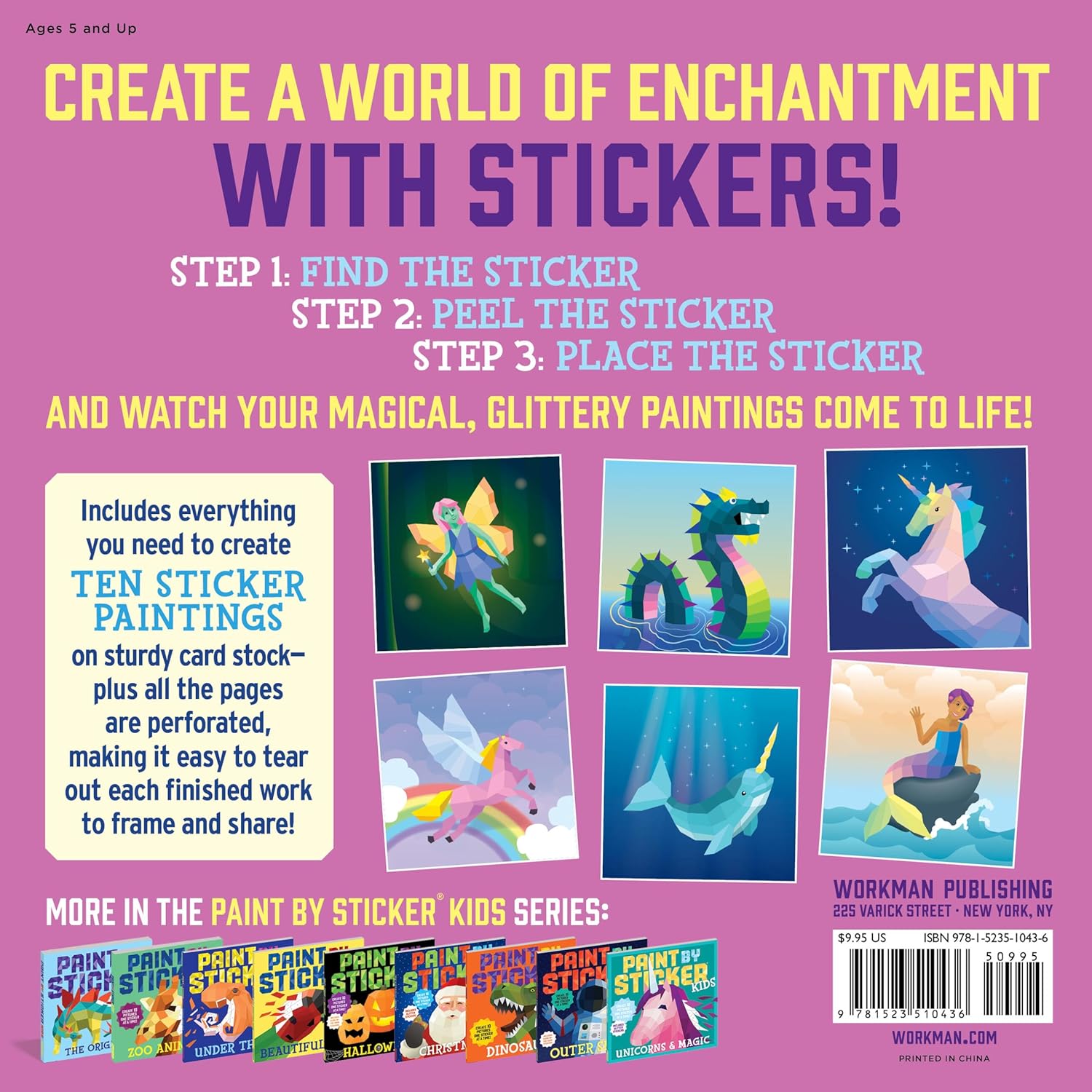 Paint By Sticker: Mermaids & Magic