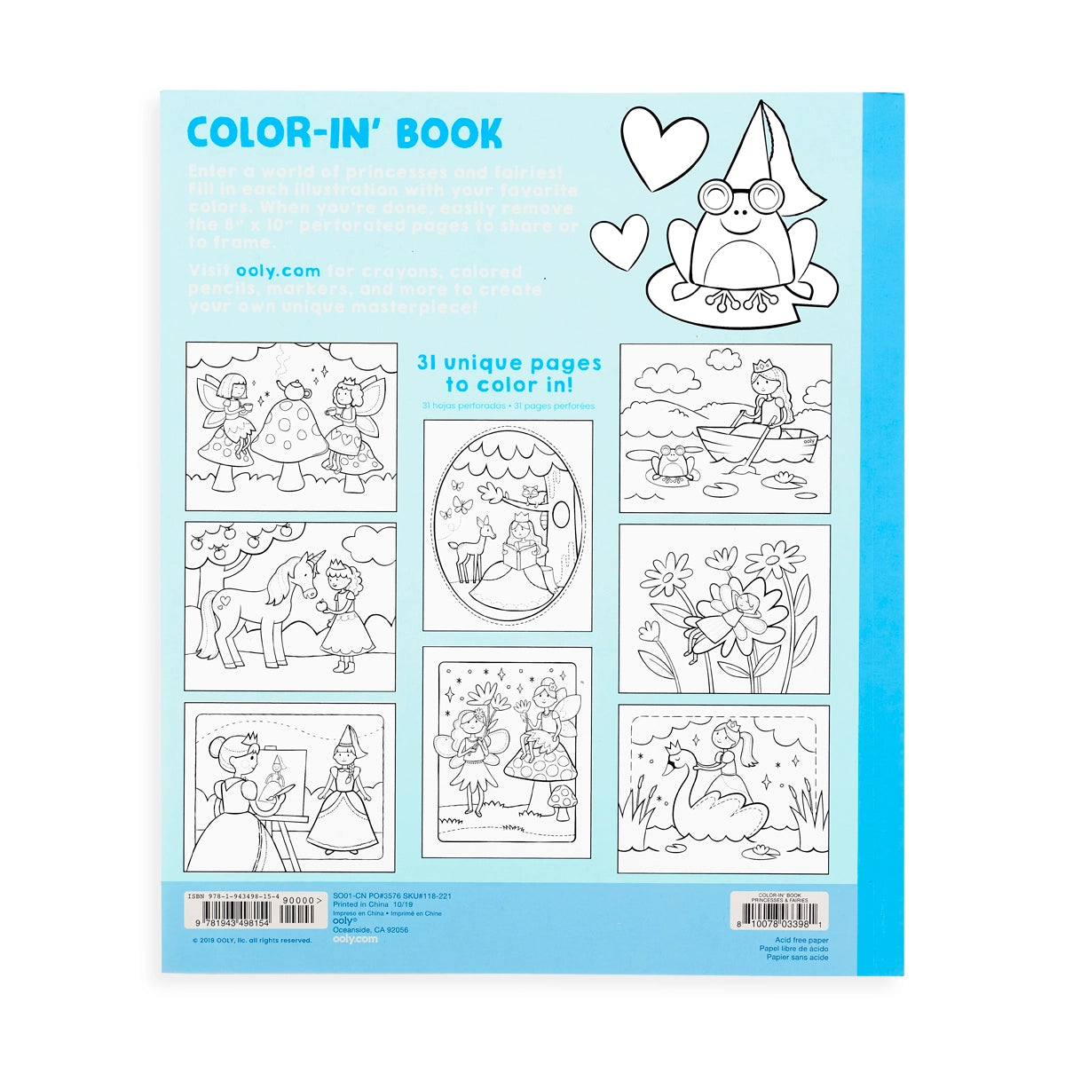 Coloring Book: Princesses & Fairies