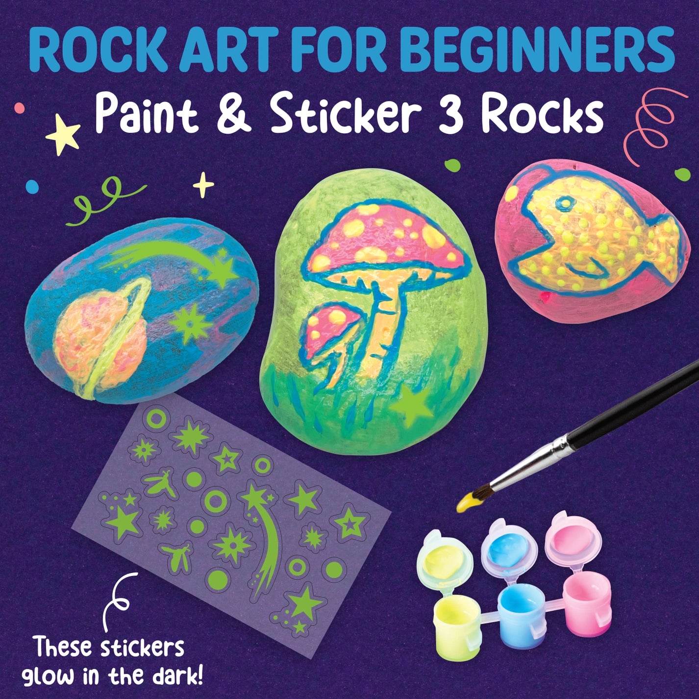 Glow-in-The-Dark Rocks Mini Craft Kit