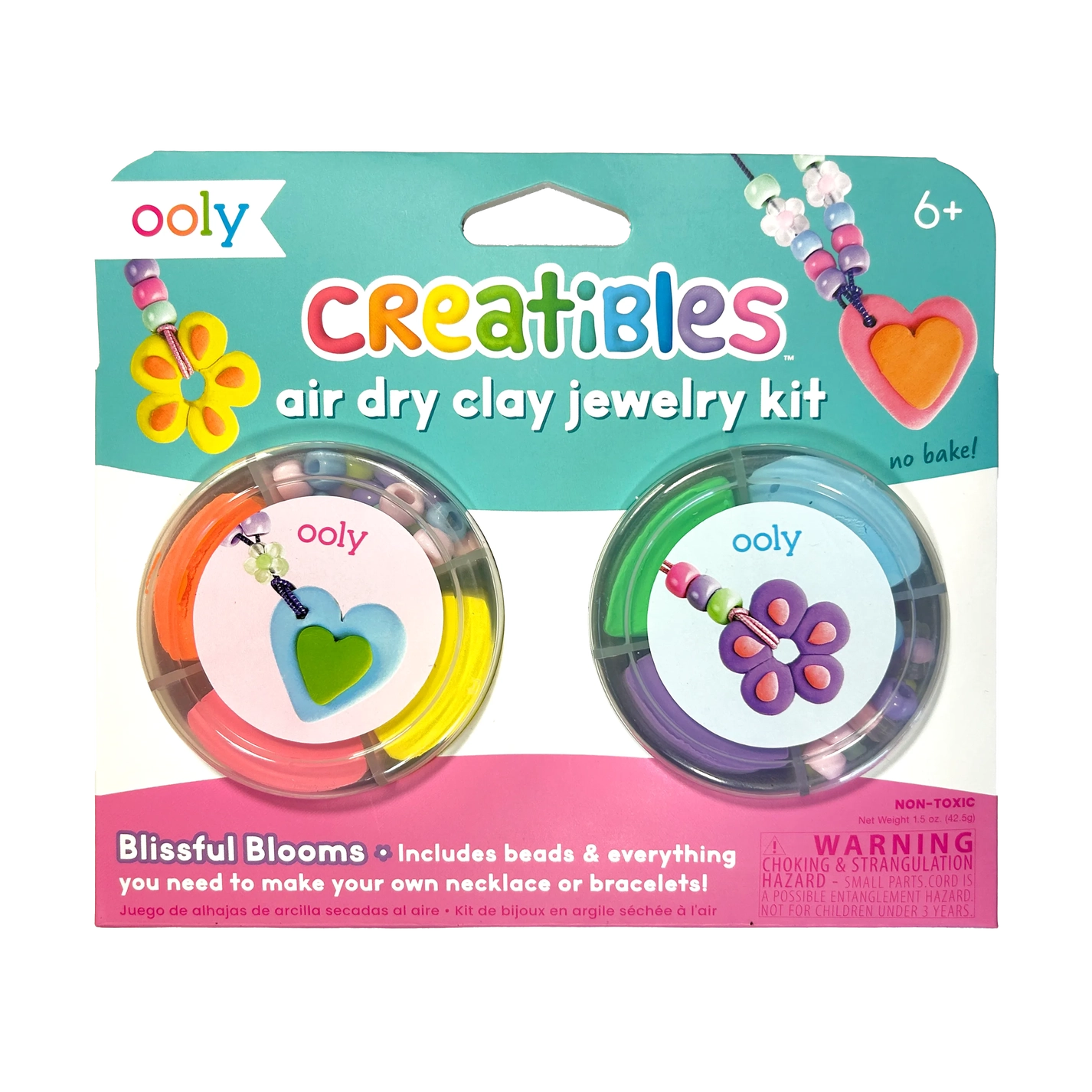 Creatibles Air Dry Clay Jewelry Kit (Blissful Bloom)