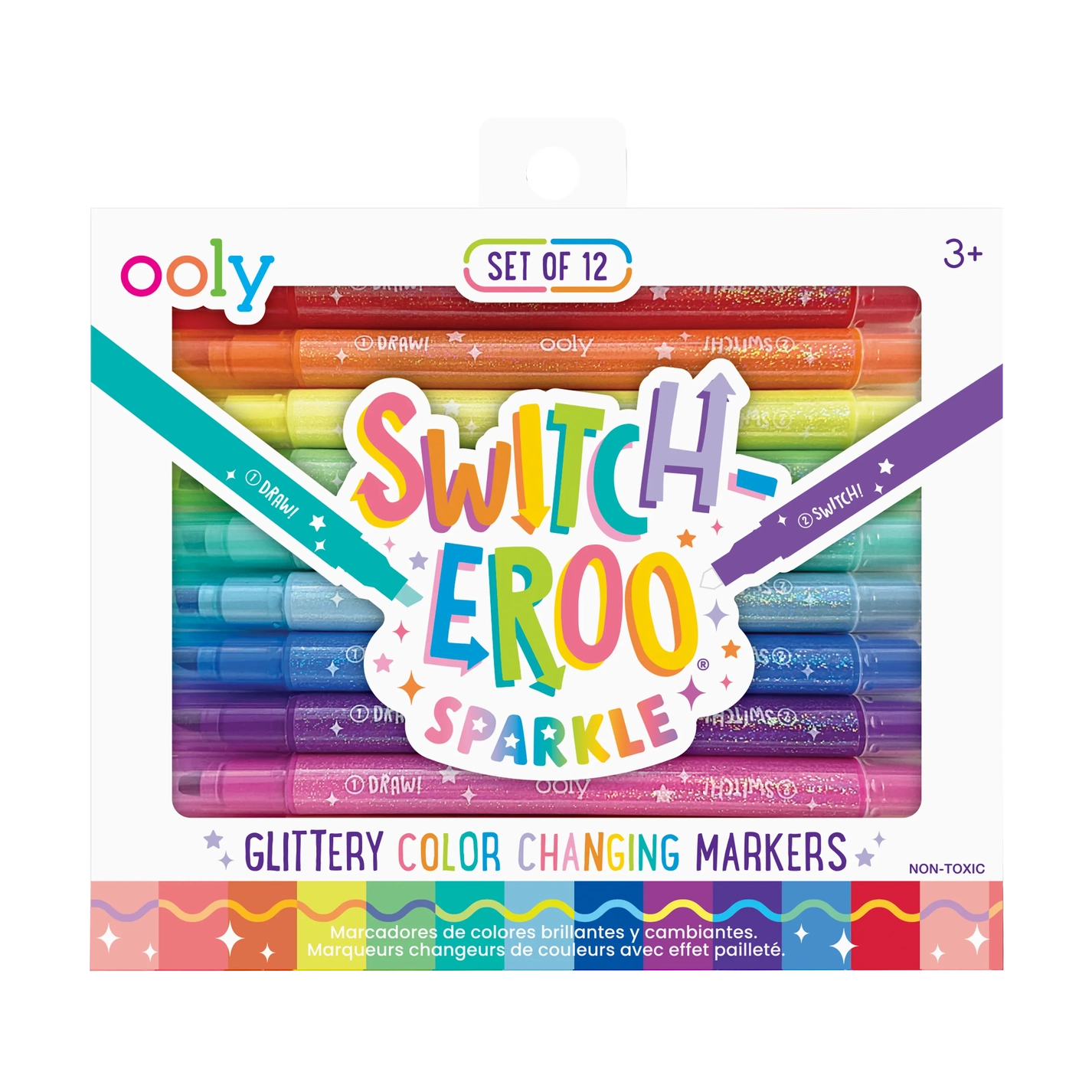SWITCH-EROO Sparkle Glittery Color Changing Markers
