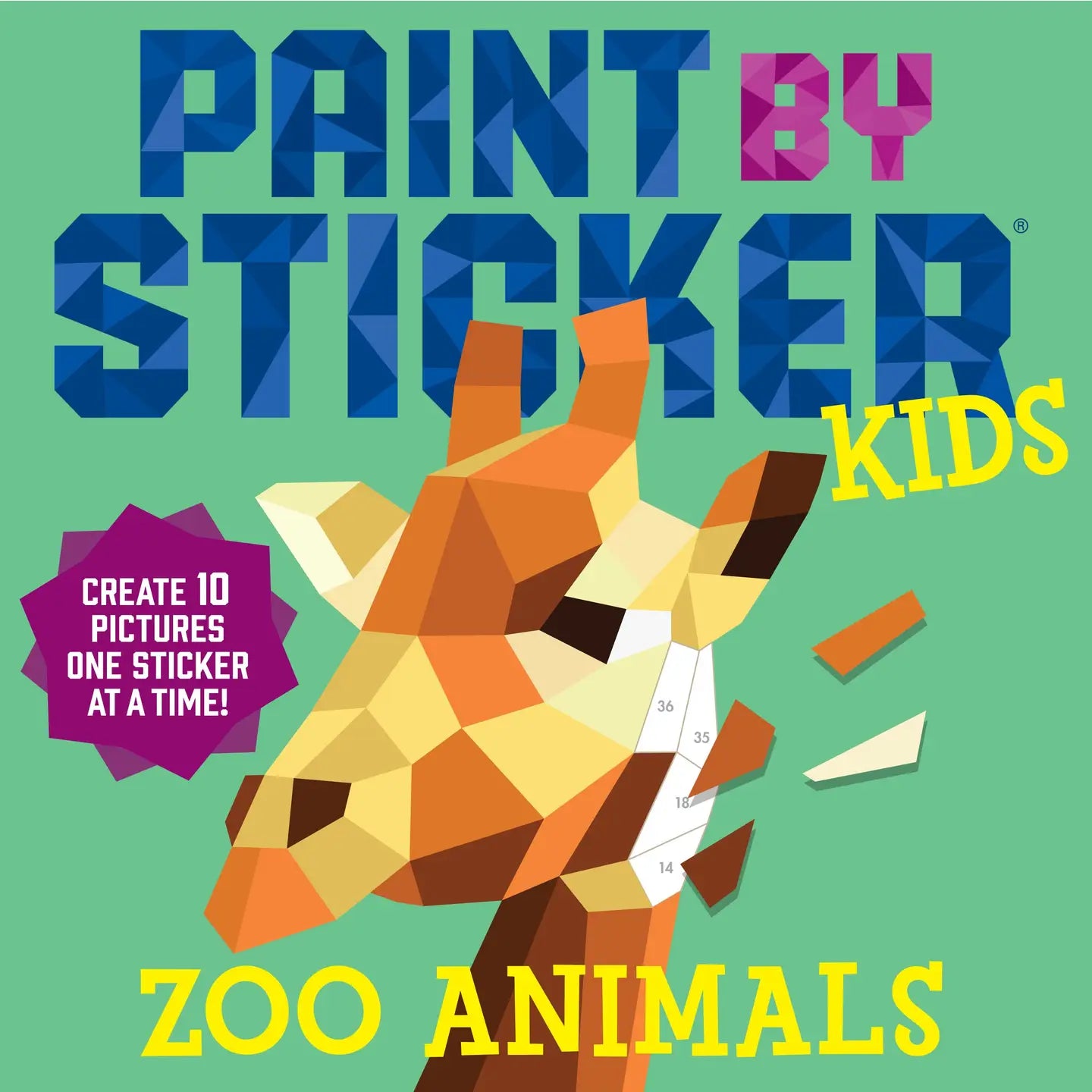 Paint By Sticker: Zoo Animals