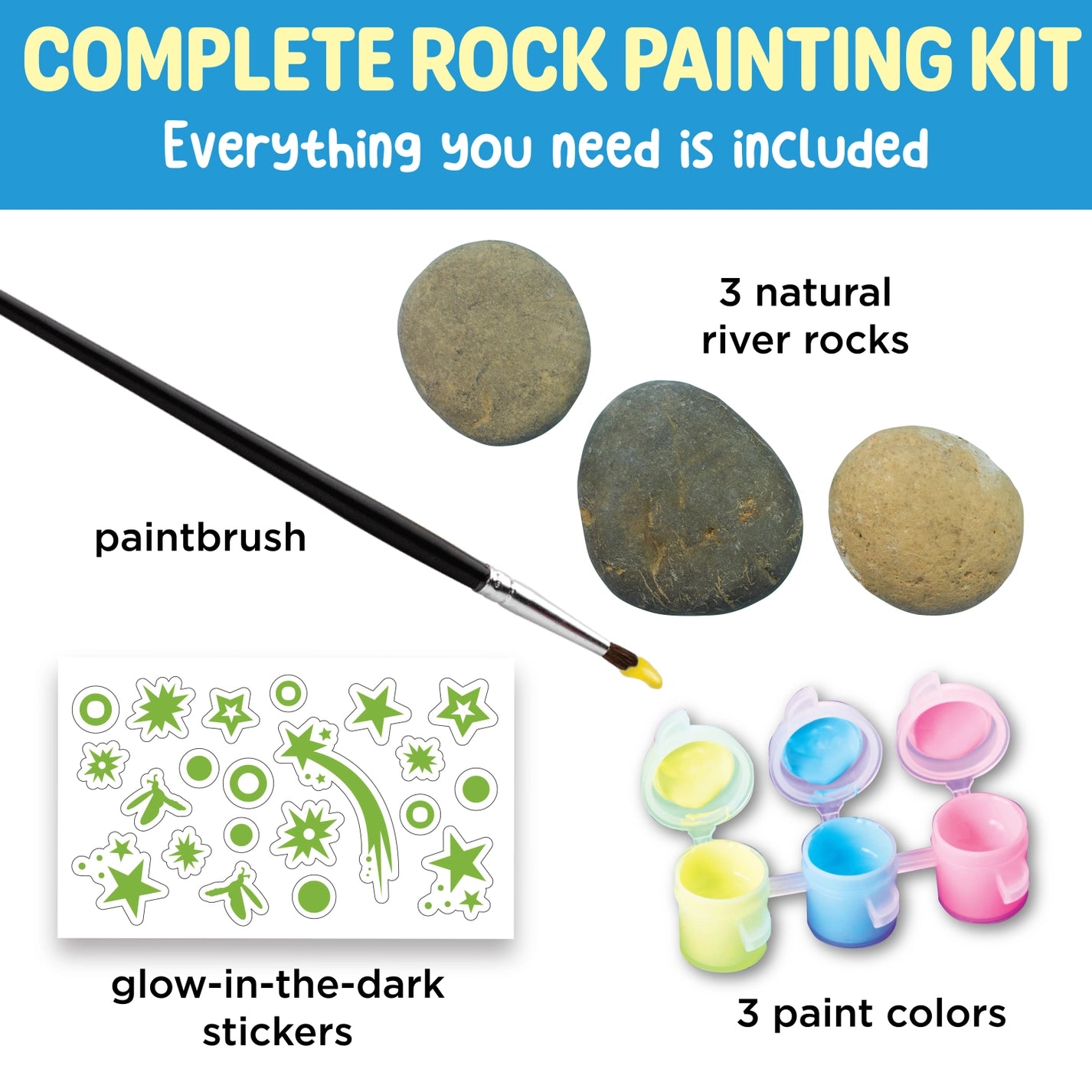 Glow-in-The-Dark Rocks Mini Craft Kit