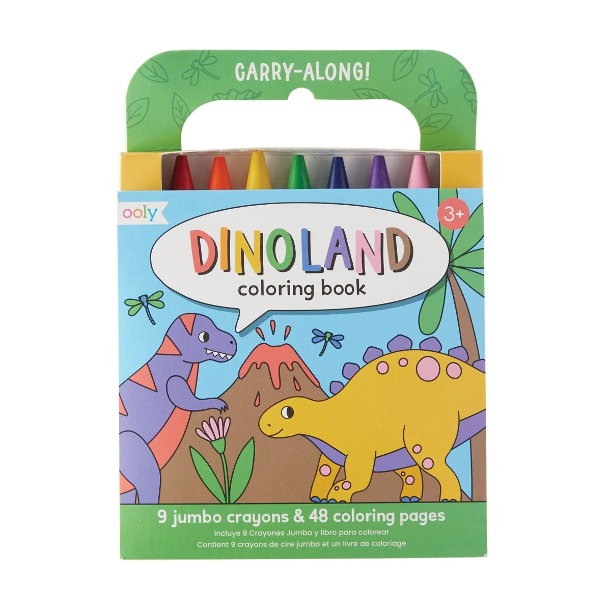 Carry Along Coloring Book with Crayons: Dinoland