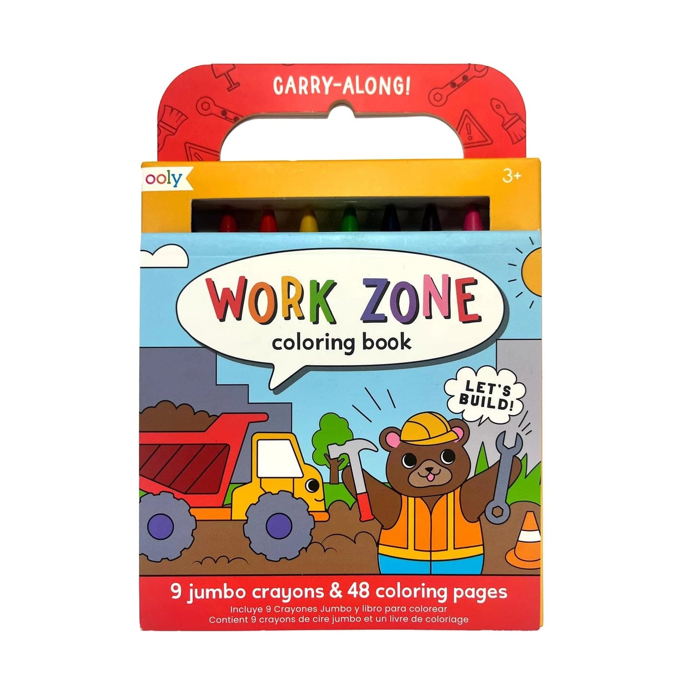 Carry Along Coloring Book with Crayons: Work Zone