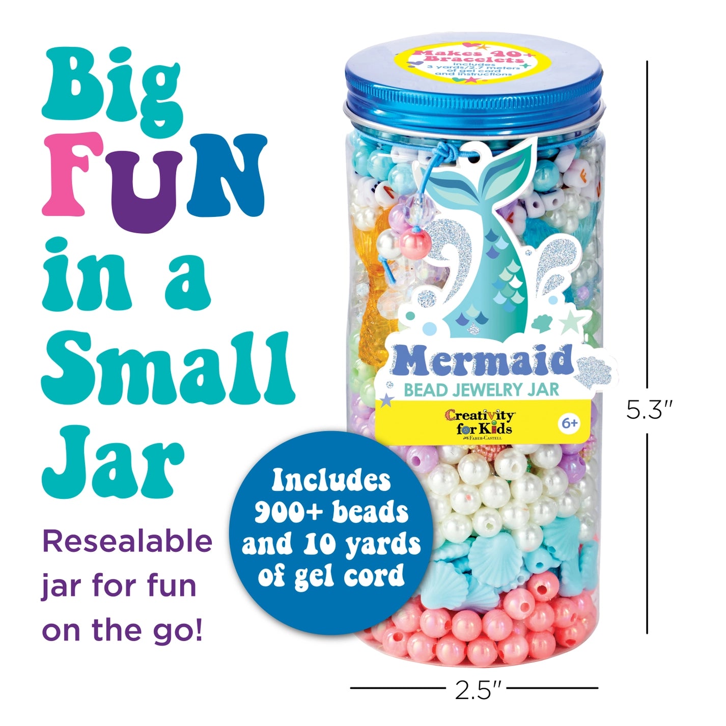 Bead Jewelry Jar: Mermaid