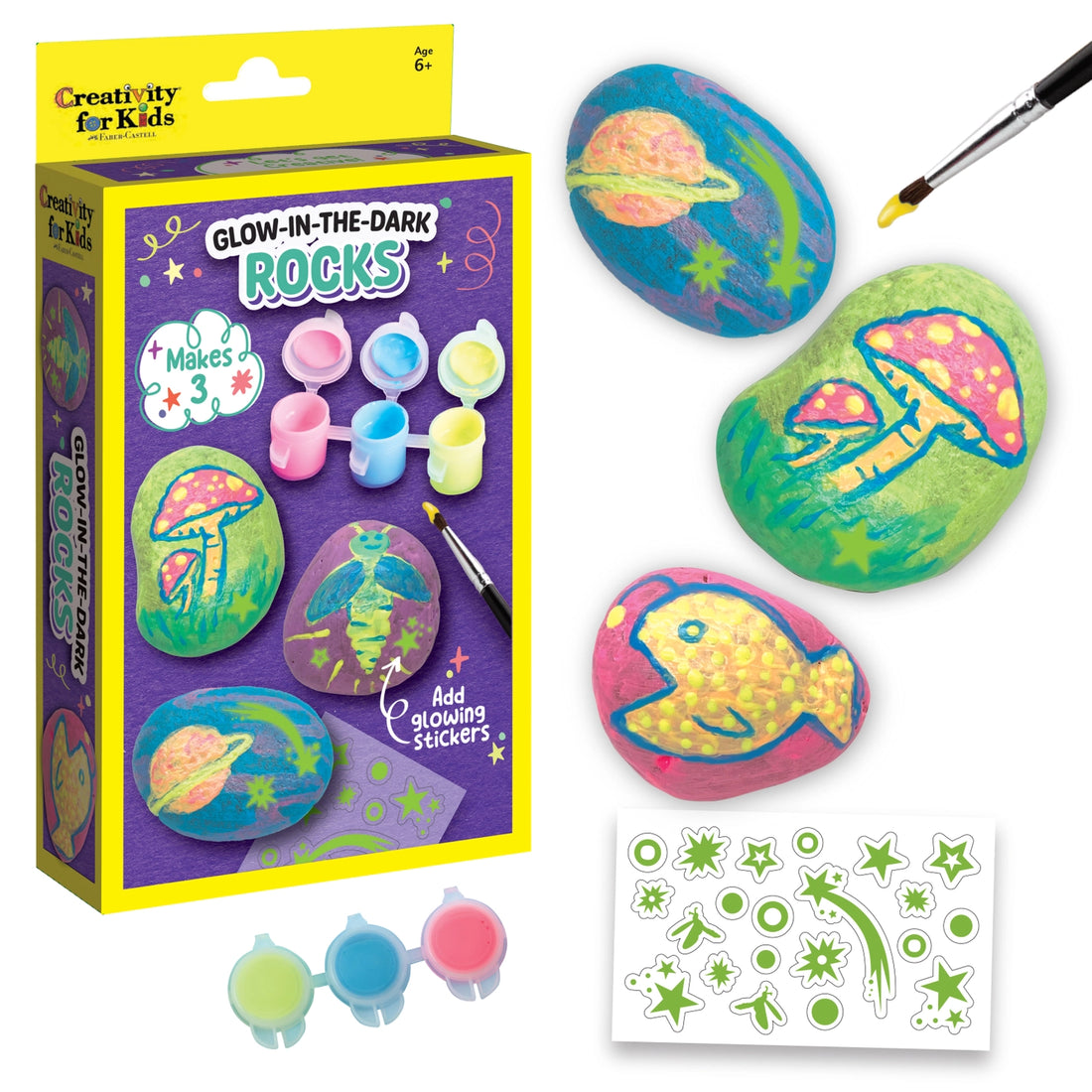 Glow-in-The-Dark Rocks Mini Craft Kit