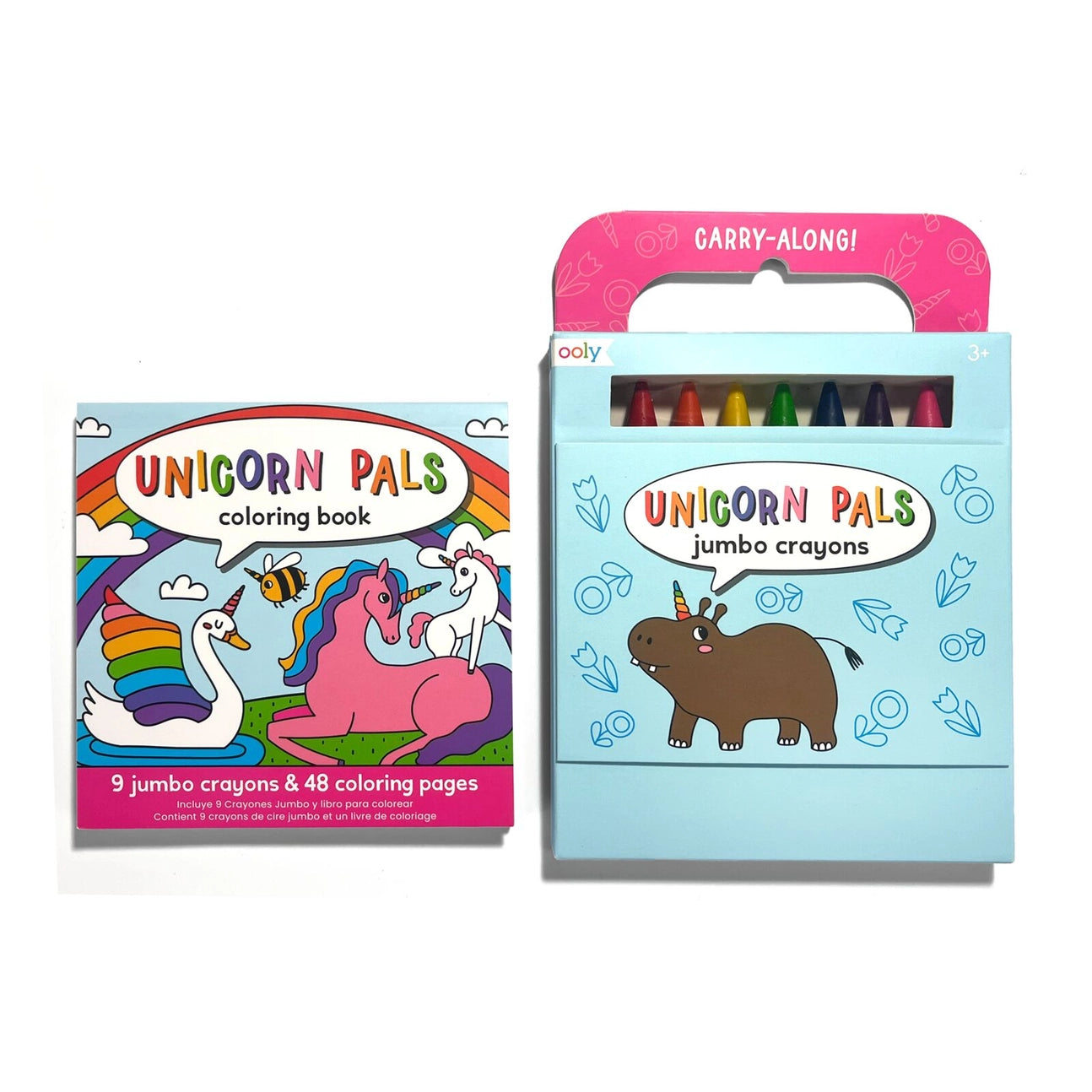 Carry Along Coloring Book with Crayons: Unicorn Pals