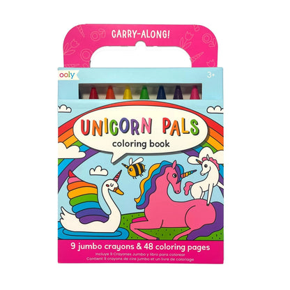 Carry Along Coloring Book with Crayons: Unicorn Pals