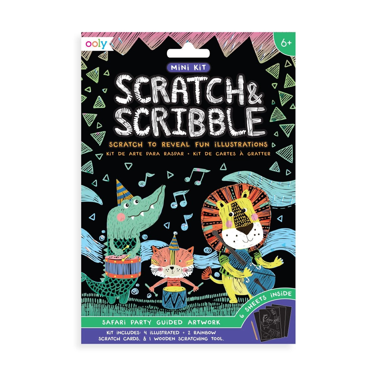 Mini Scratch &amp; Scribble Art Kit: Safari Party