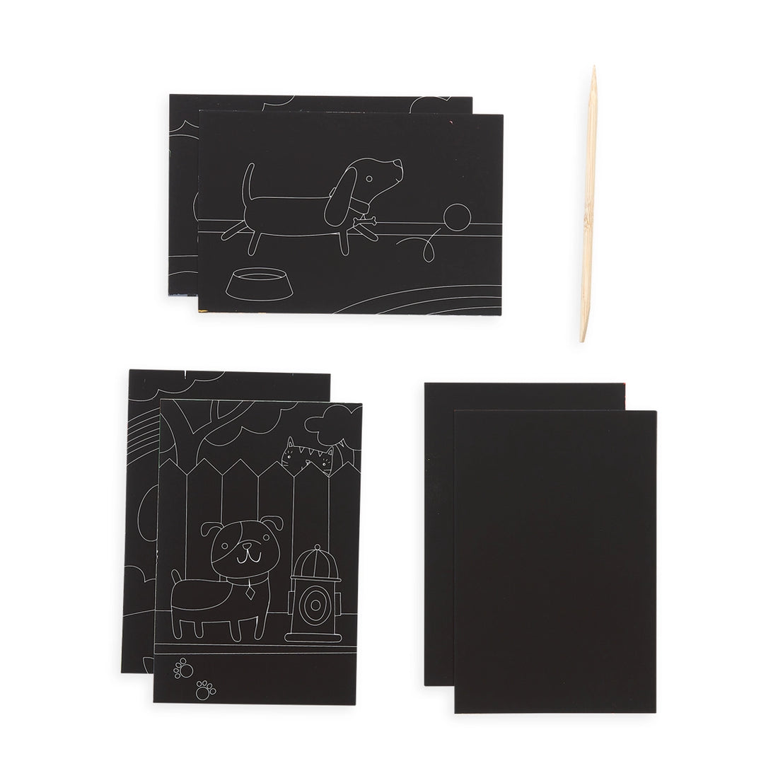 Mini Scratch &amp; Scribble Art Kit: Playful Pups