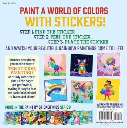 Paint By Sticker: Rainbows Everywhere