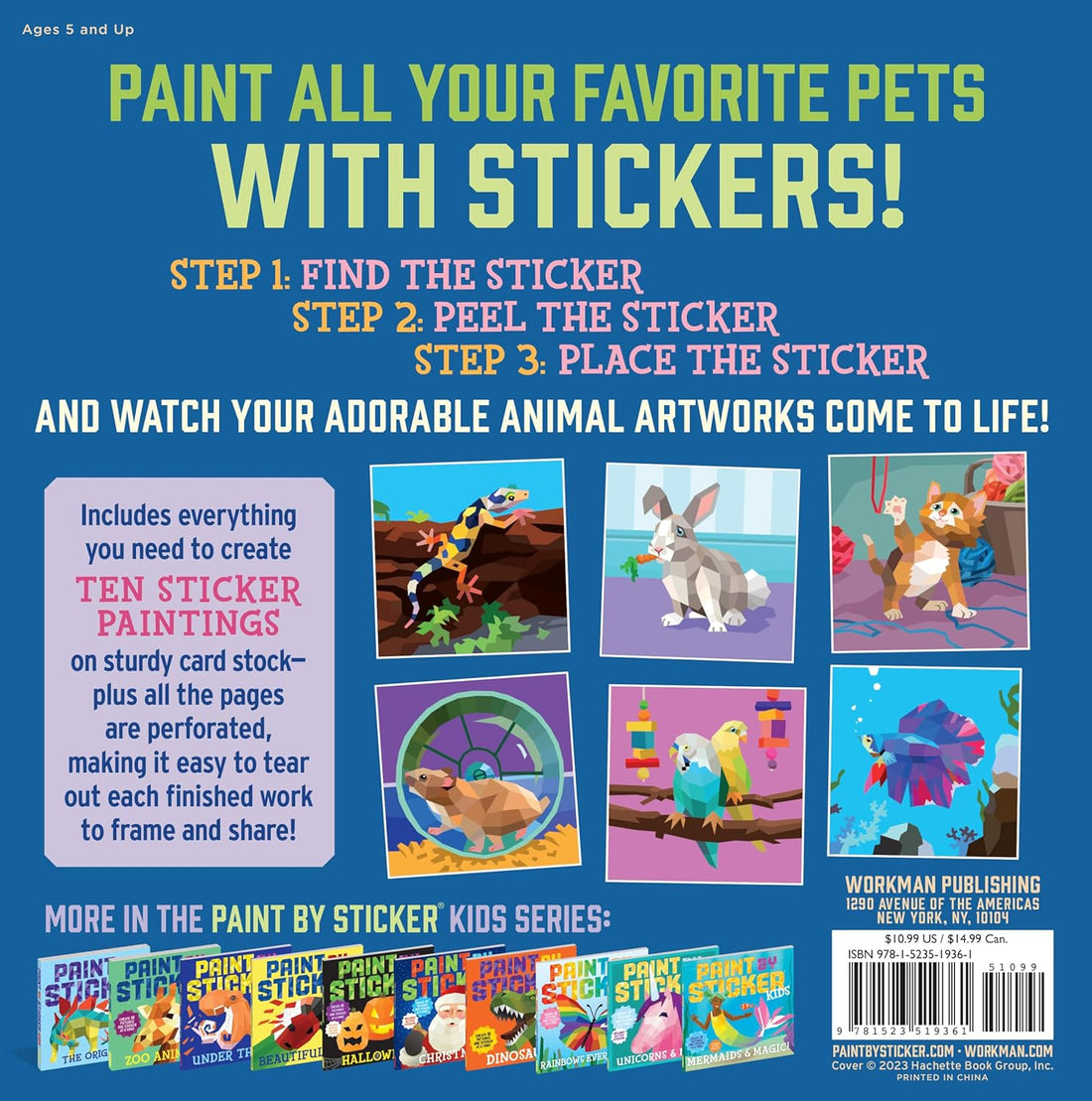 Paint By Sticker: Pets