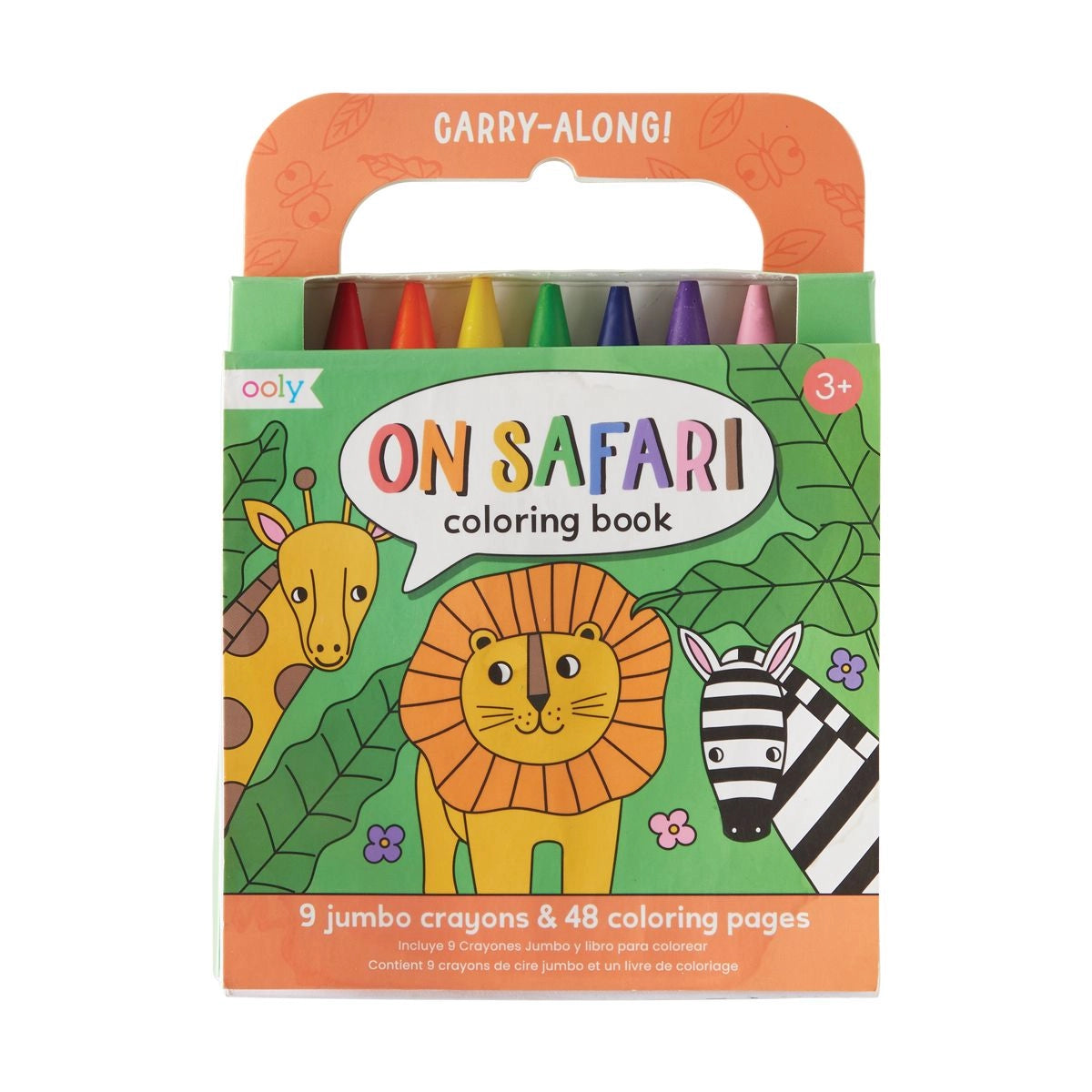 Carry Along Coloring Book with Crayons: On Safari