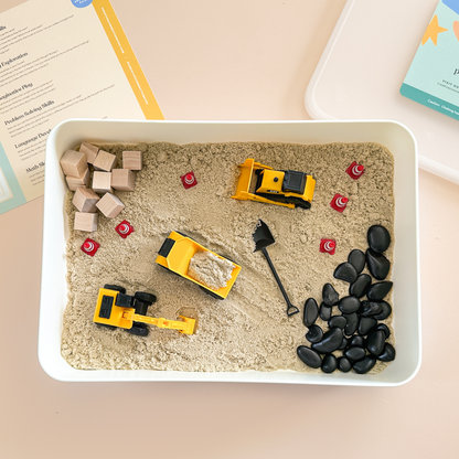 Construction Site Sensory Bin