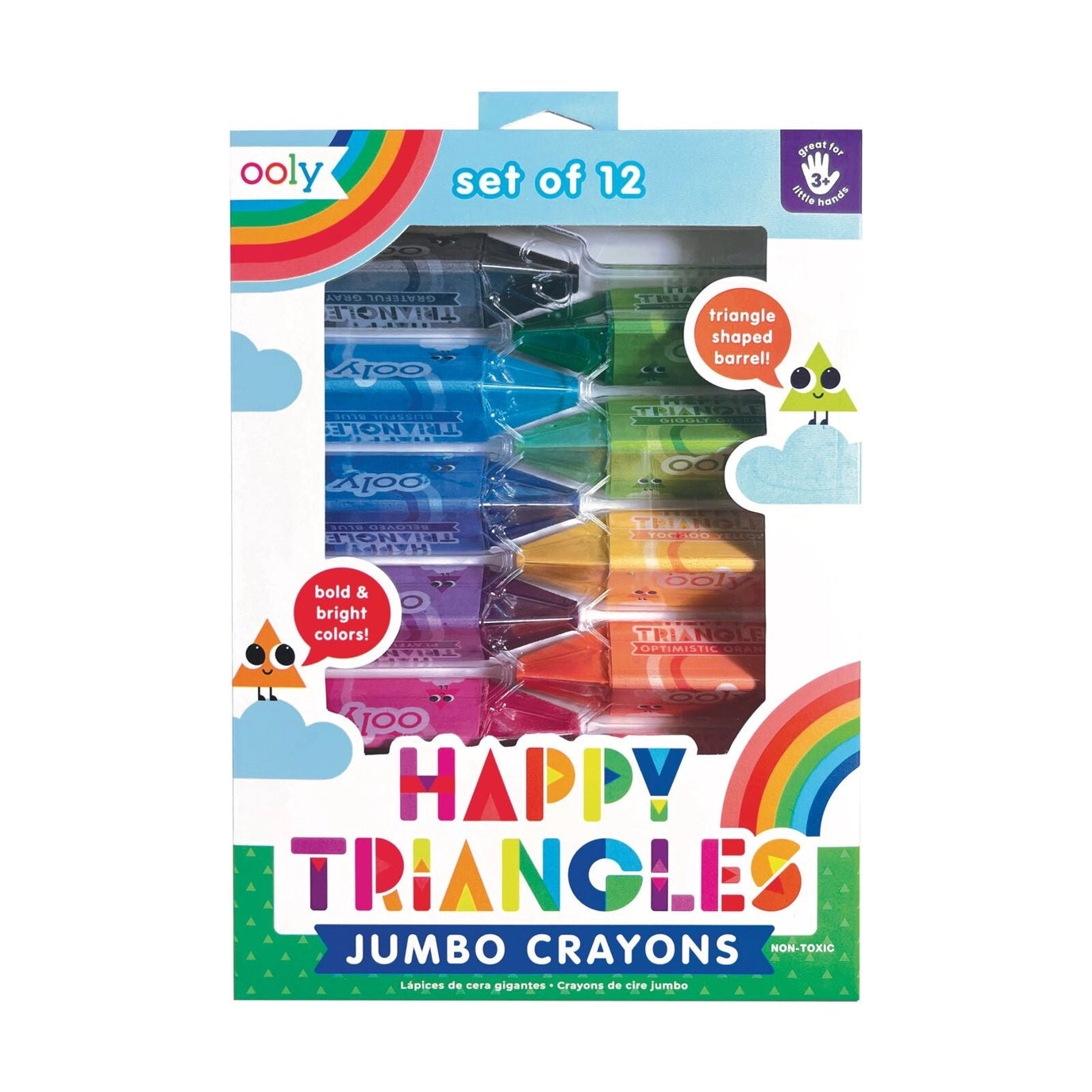 Happy Triangle Jumbo Crayons