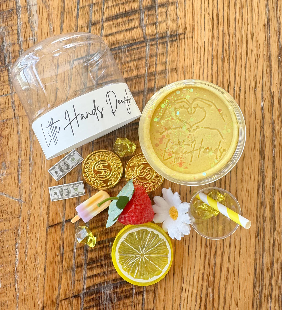 Lemonade Playdough Jar