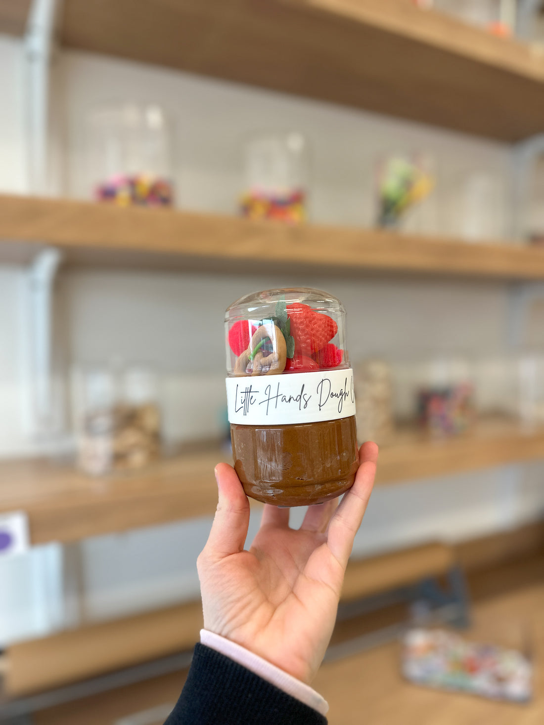 Chocolate Dipped Playdough Jar (Chocolate Scented)