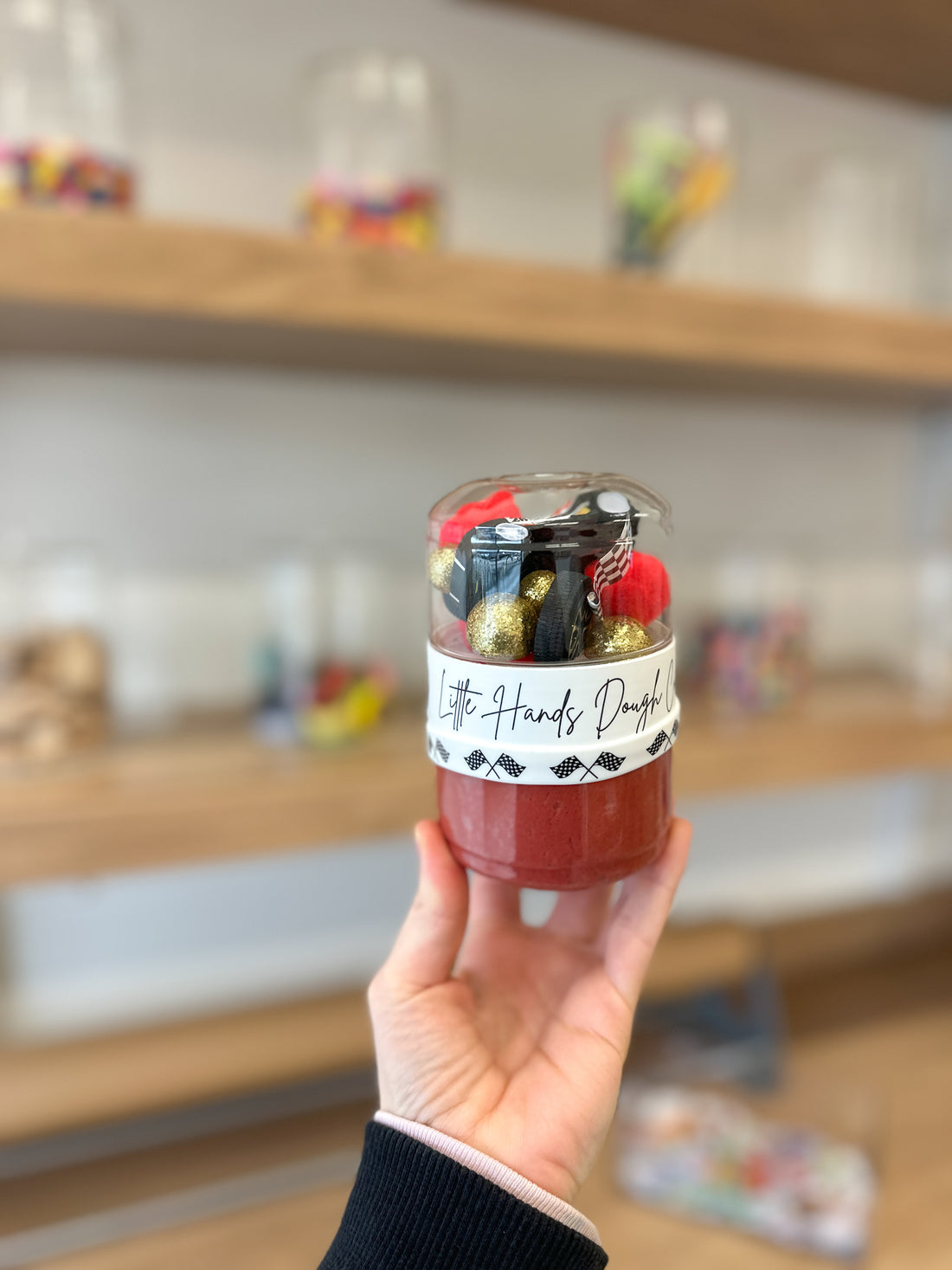Racecar Playdough Jar