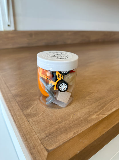 Construction Playdough Jar