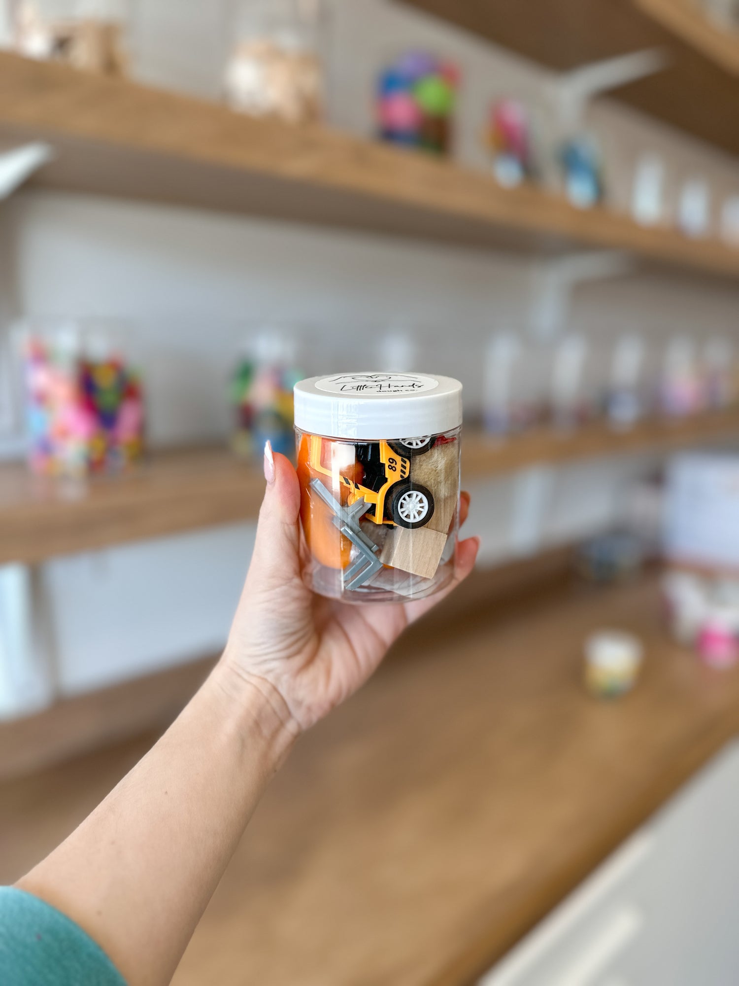 Construction Playdough Jar