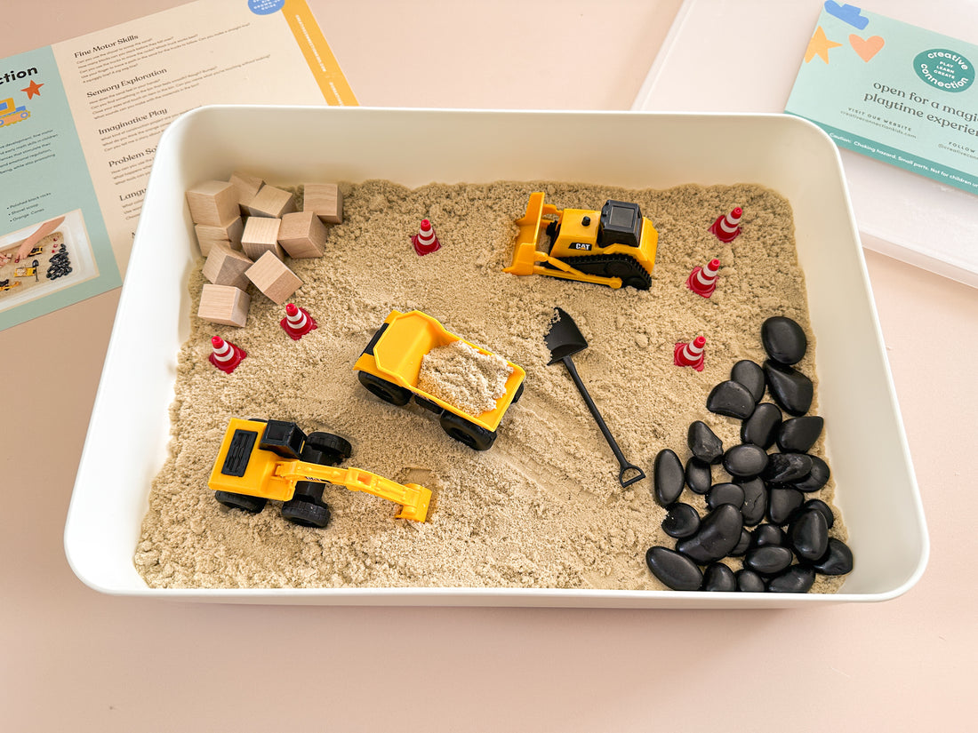 Construction Site Sensory Bin