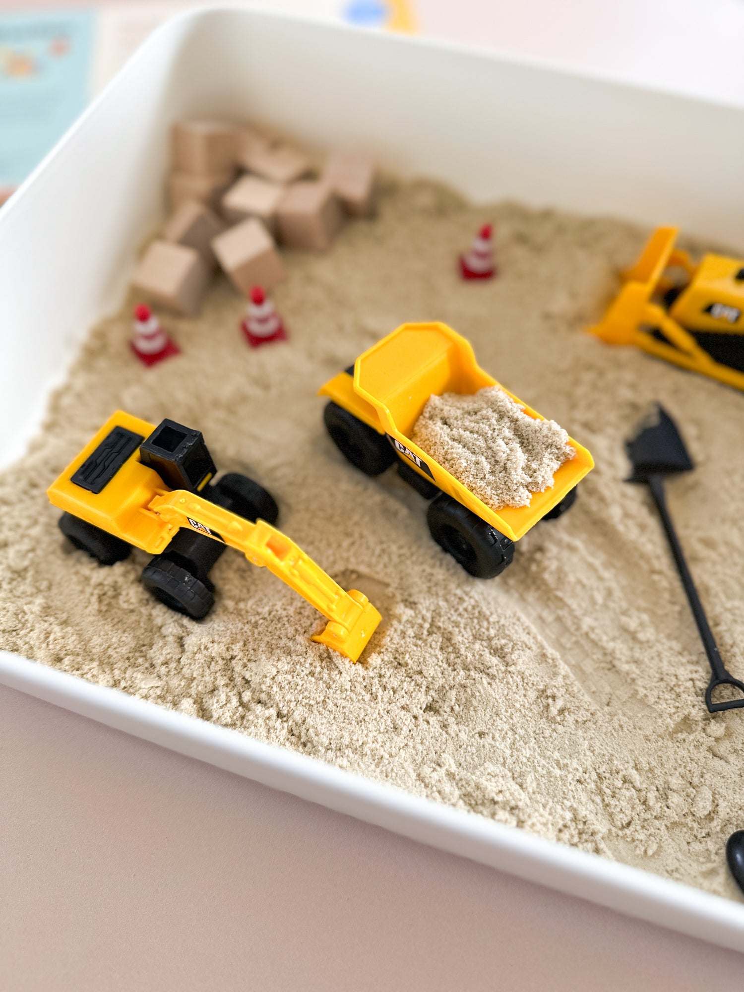 Construction Site Sensory Bin