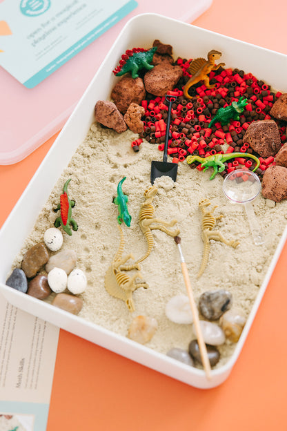 Dinosaur Digger Sensory Bin