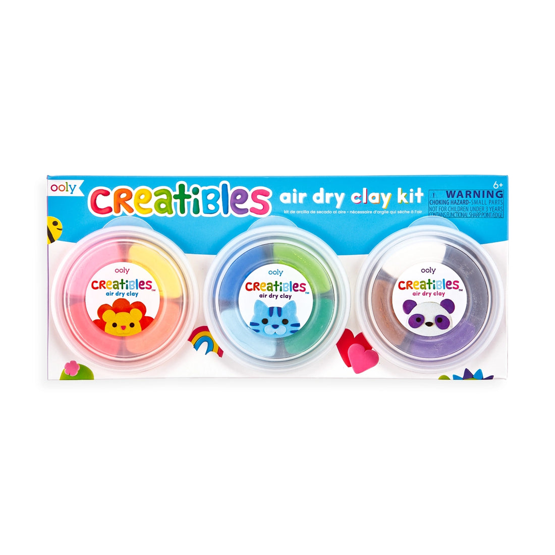 Creatibles DIY Air Dry Clay Kit (12 Colors)