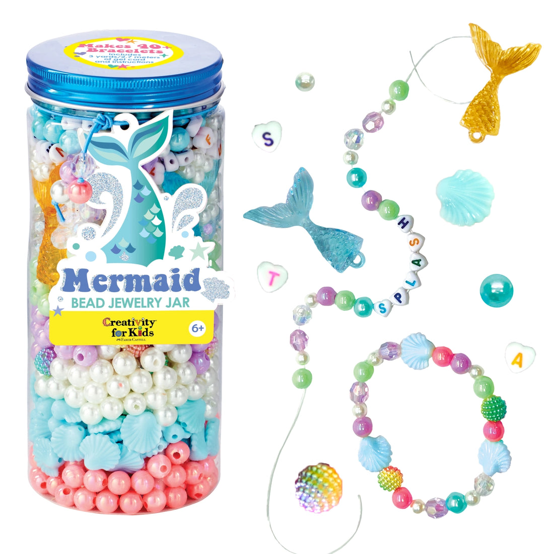 Bead Jewelry Jar: Mermaid