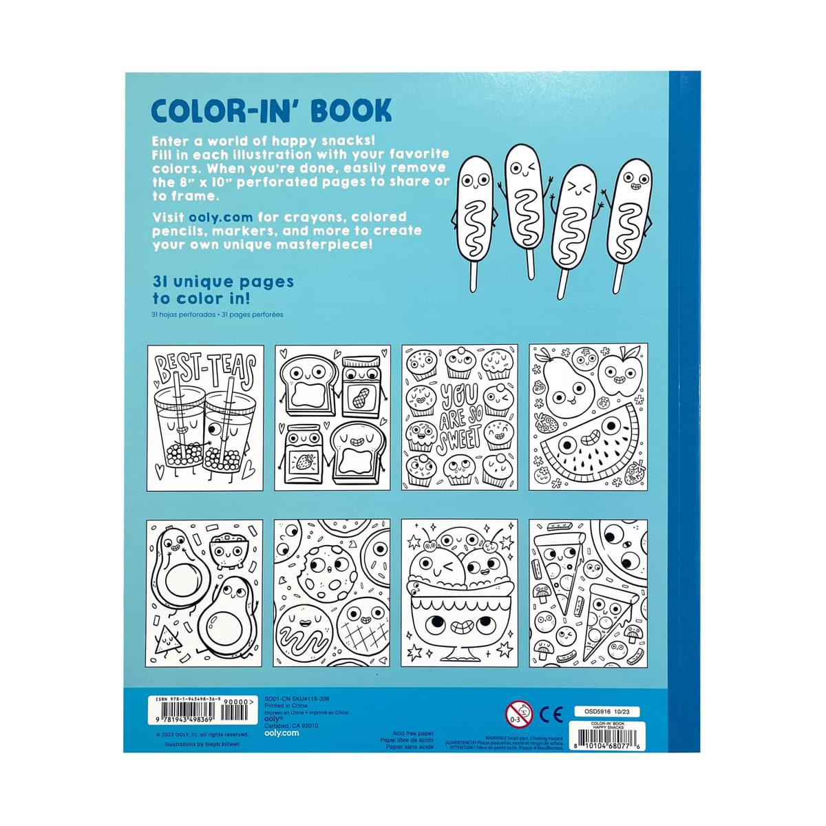 Coloring Book: Happy Snacks