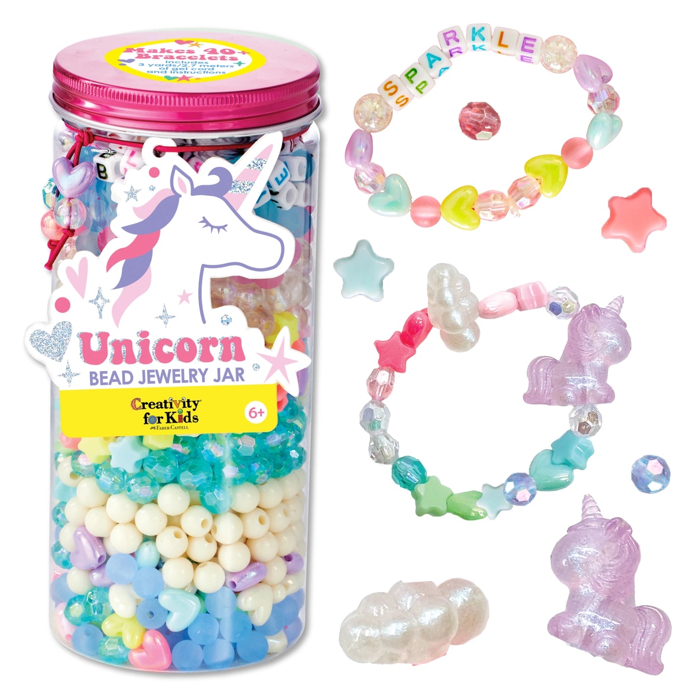 Bead Jewelry Jar: Unicorn