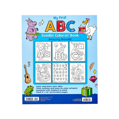 Toddler Coloring Book: My First ABC Coloring Book (Amazing Animals)