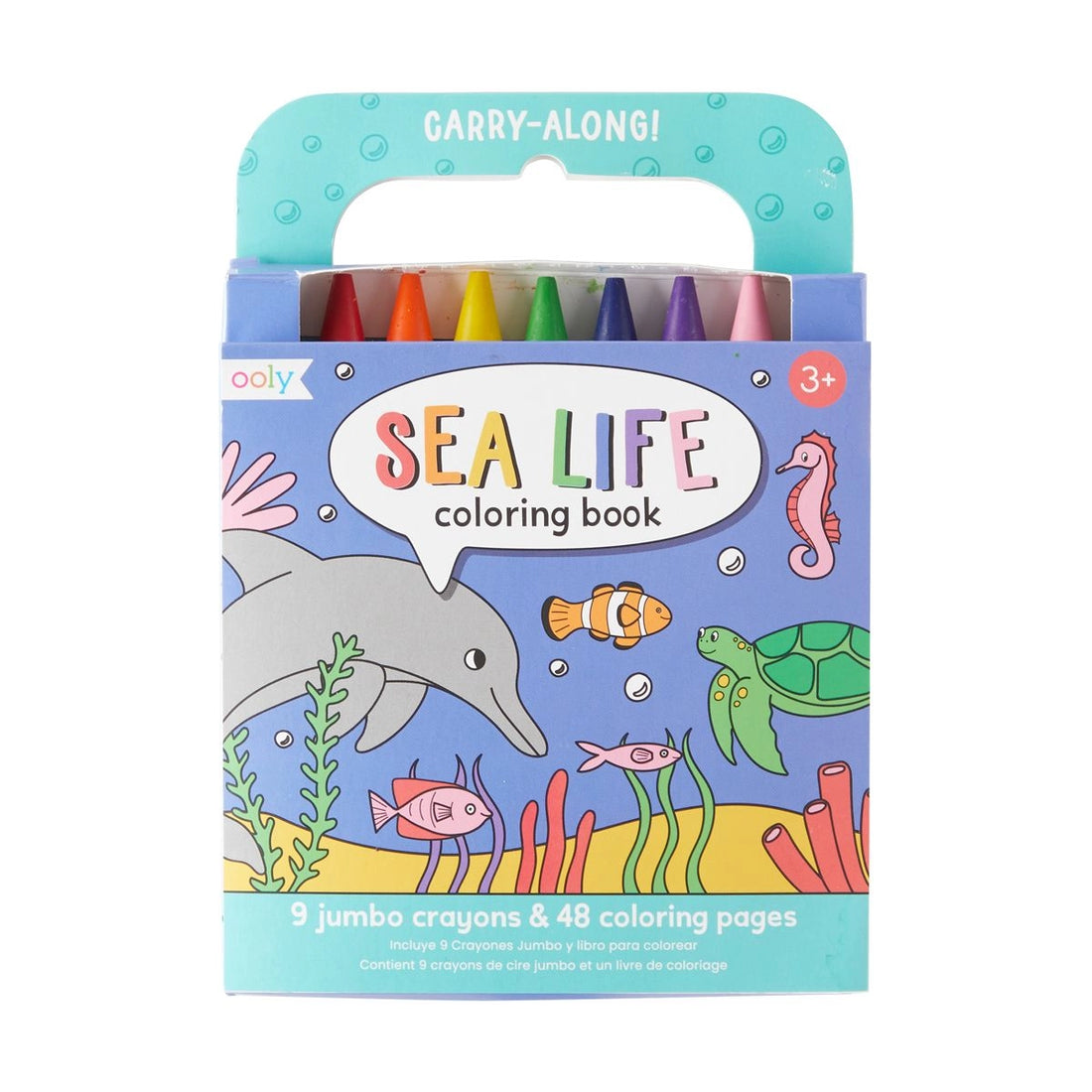 Carry Along Coloring Book with Crayons: Sea Life