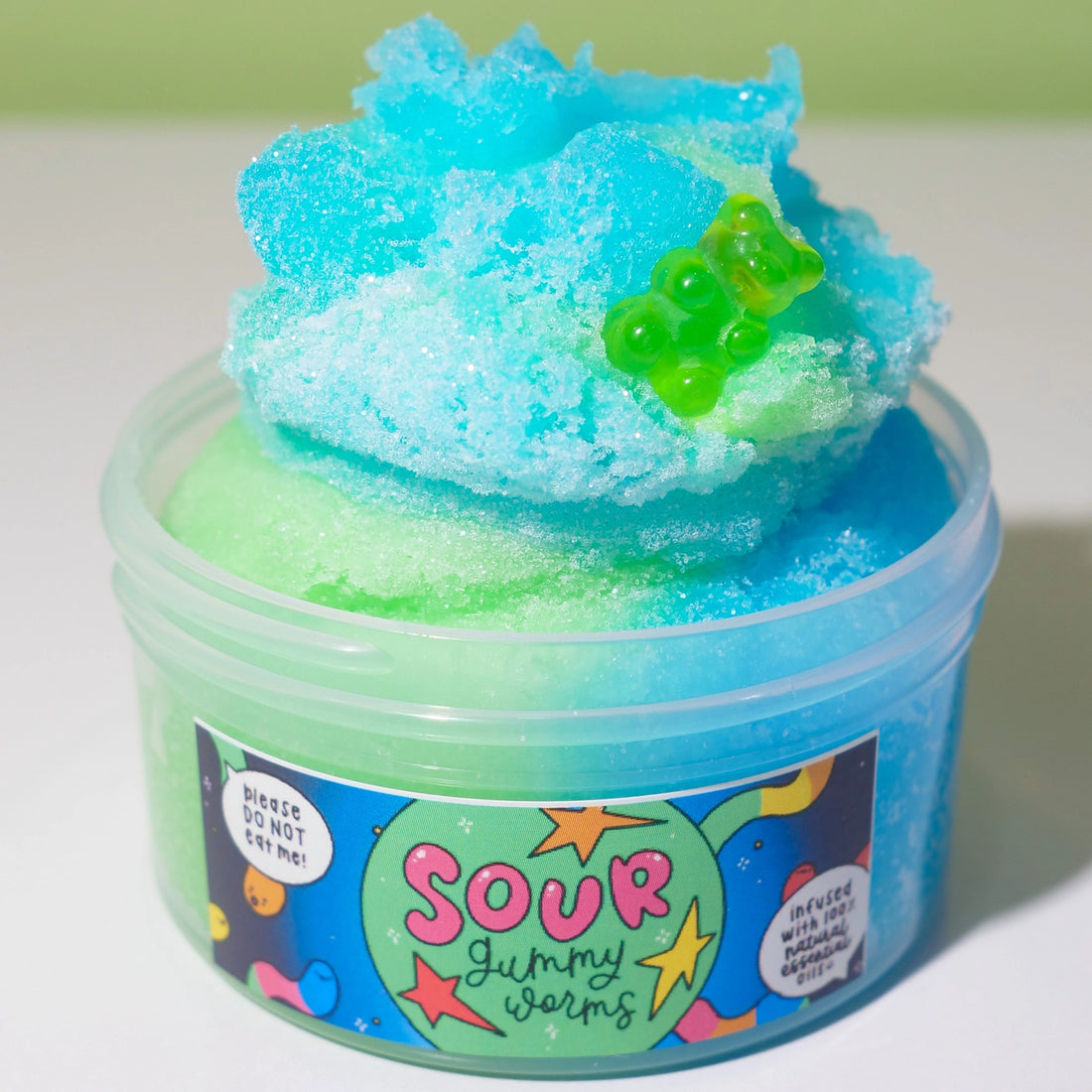 Sour Gummy Worm Slime