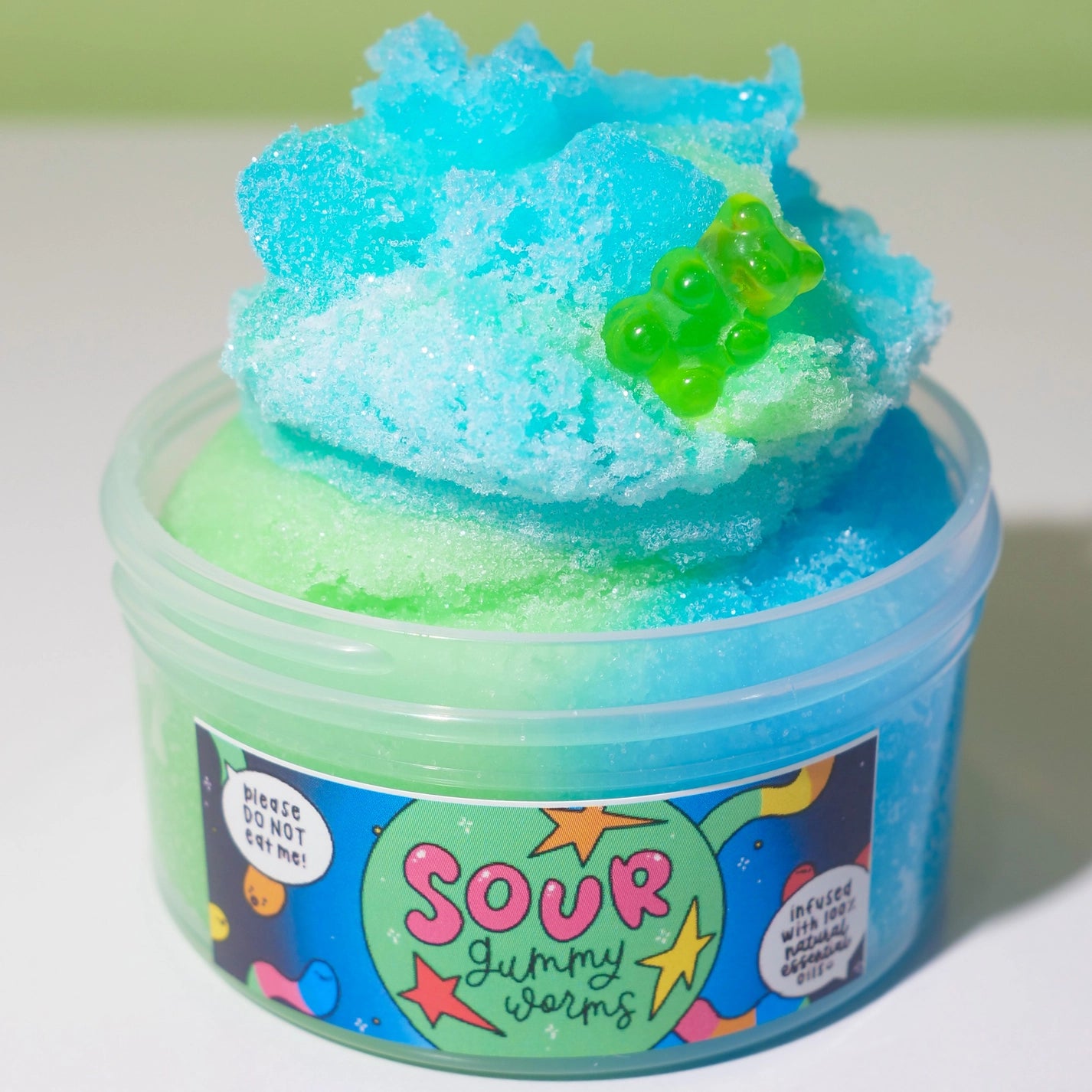 Sour Gummy Worm Slime