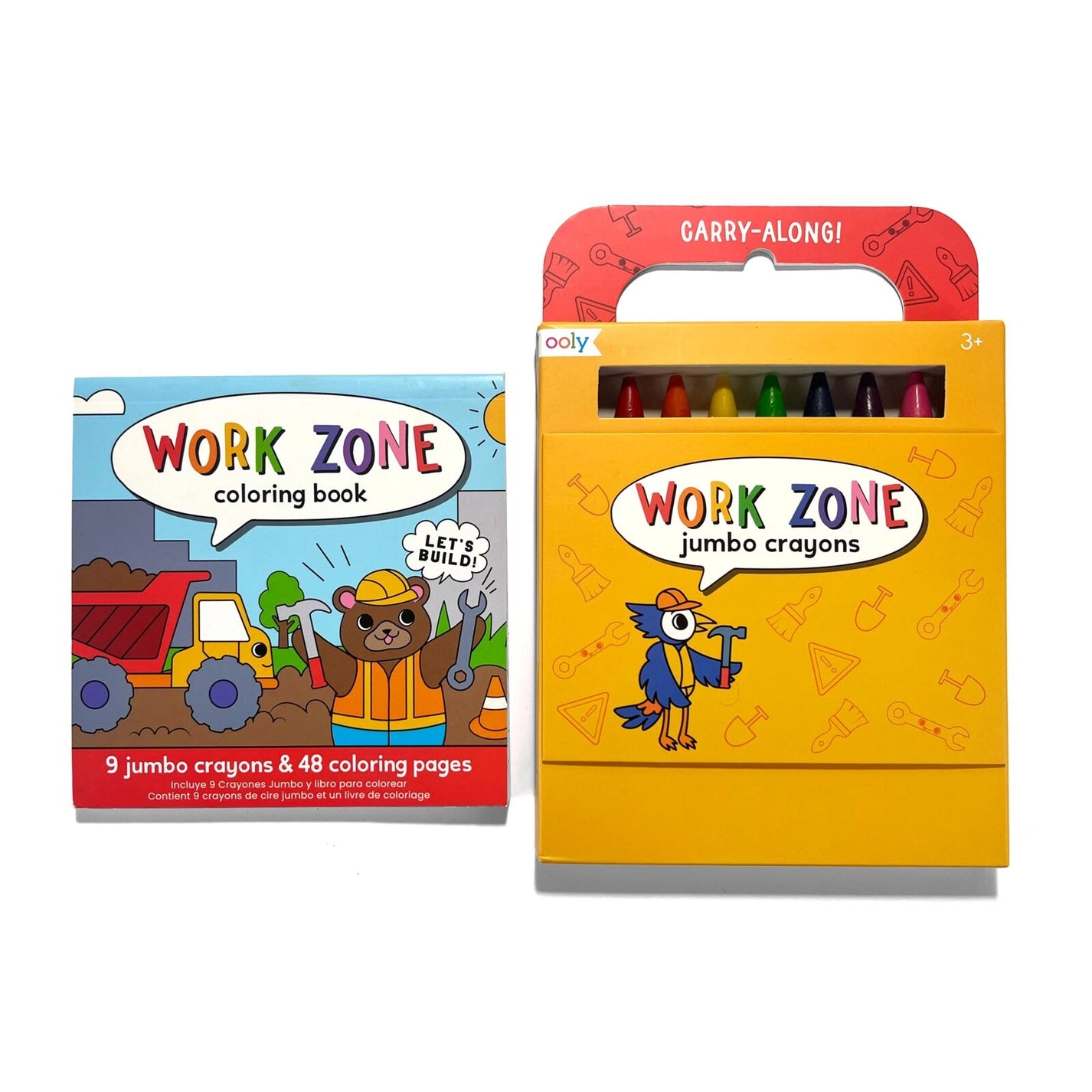 Carry Along Coloring Book with Crayons: Work Zone