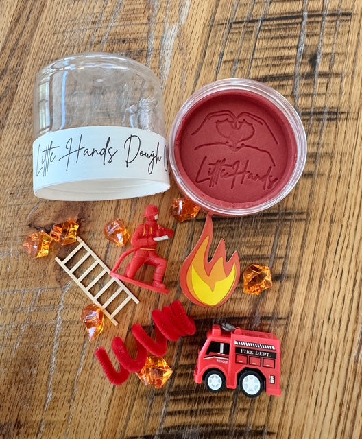 Fireman Playdough Jar