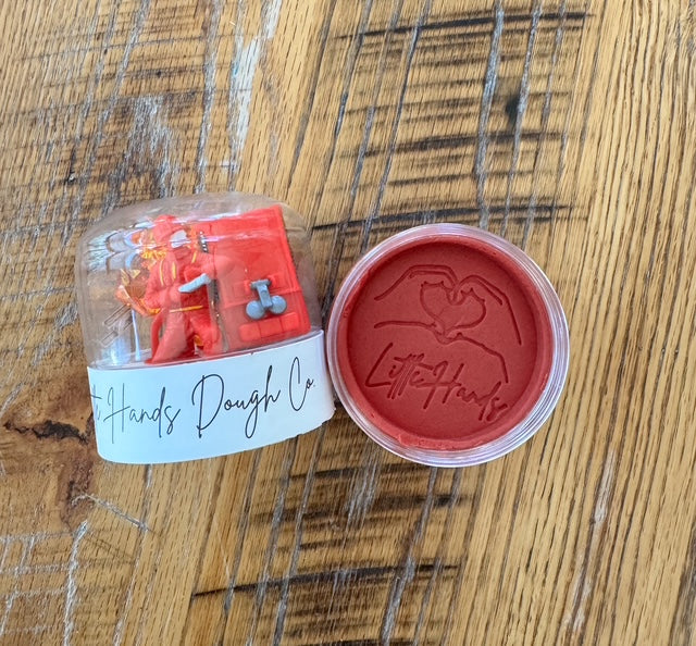 Fireman Playdough Jar