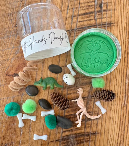 Dinosaur Playdough Jar