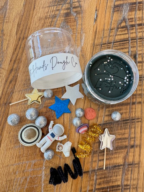 Space Playdough Jar