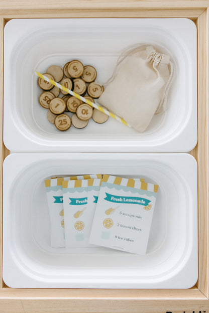 Lemonade Stand Sensory Bin