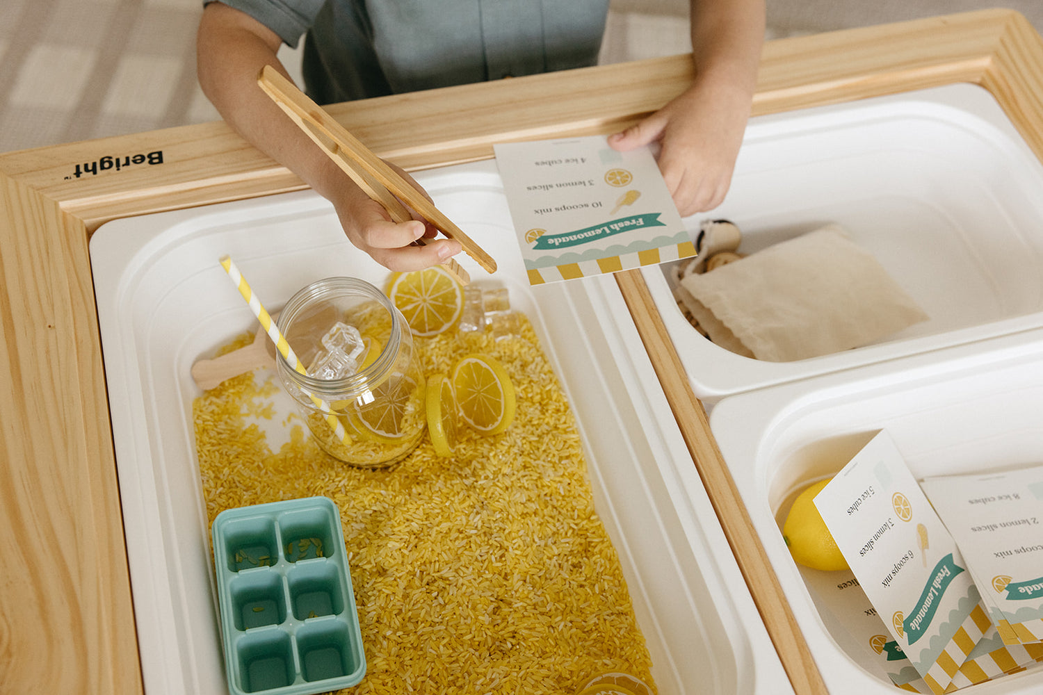 Lemonade Stand Sensory Bin