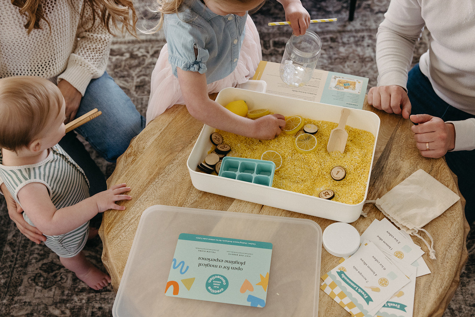 Lemonade Stand Sensory Bin