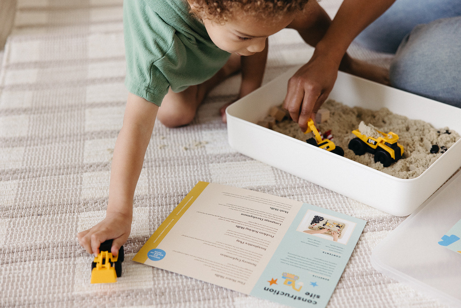 Construction Site Sensory Bin